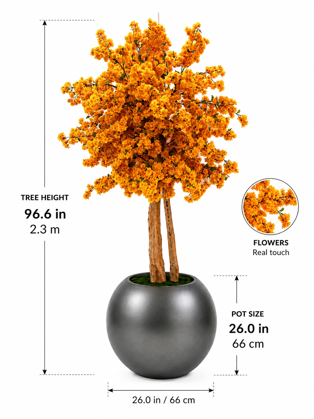 LuxuryYellow Cherry Blossom Tree