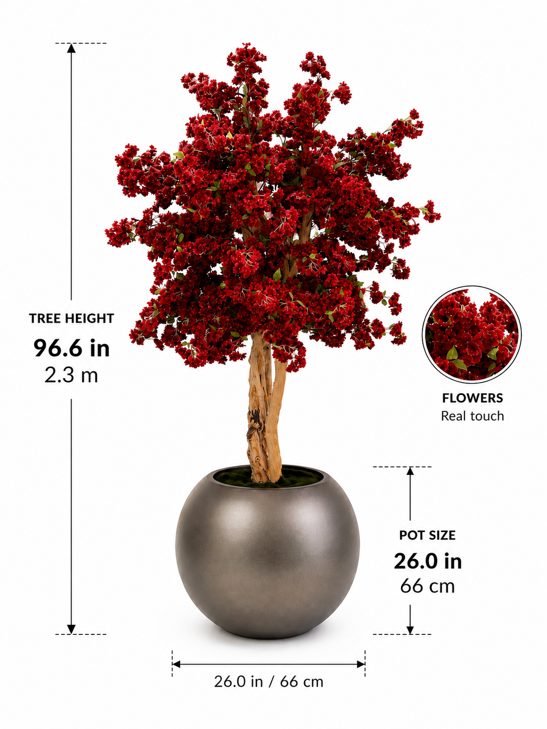 Luxury Red Cherry Blossom Tree