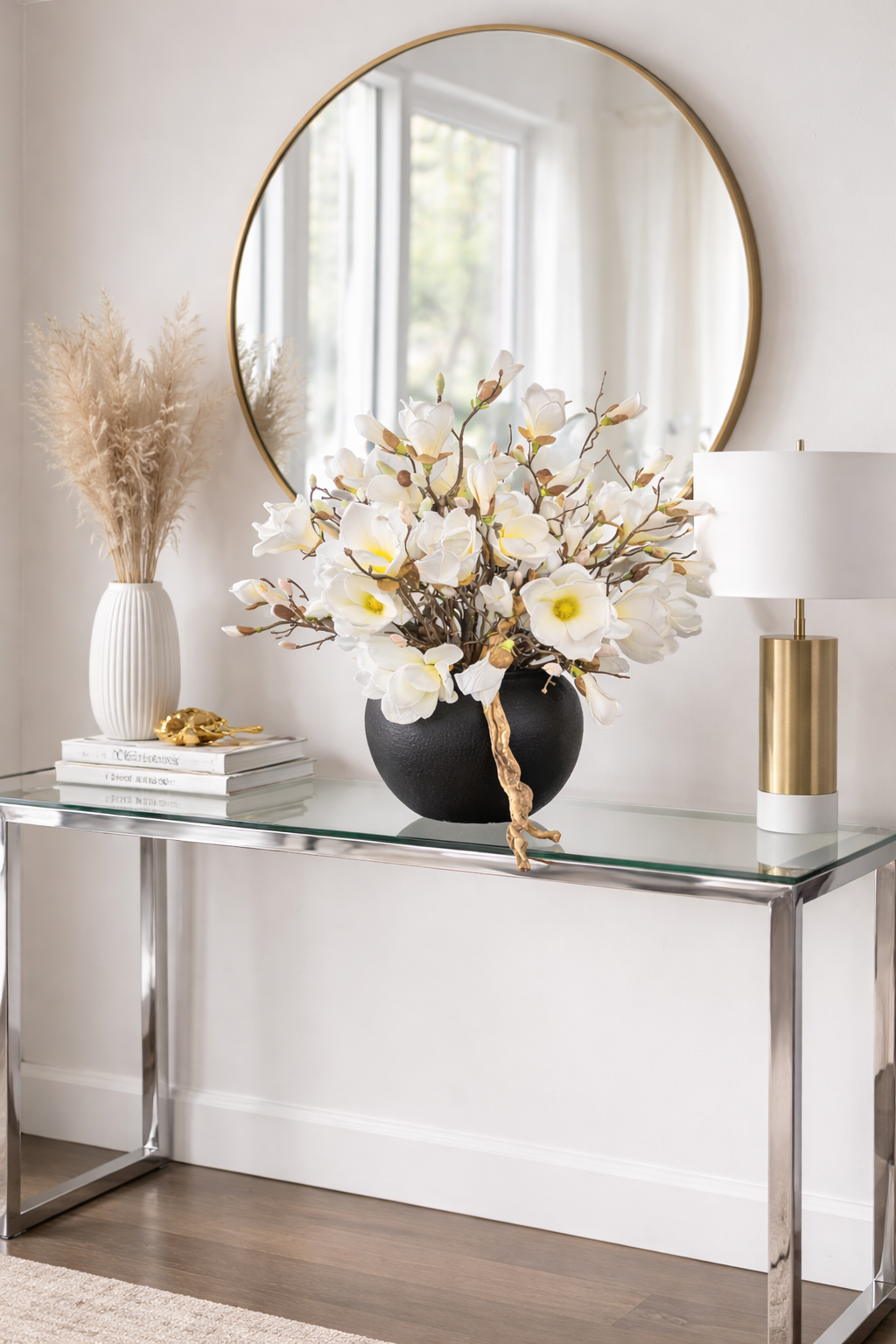 Luxury Artificial Magnolia Arrangement